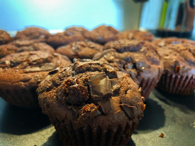 Foto close-up van een muffin