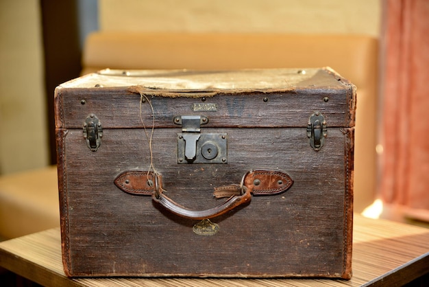 Close-up van een oud machineonderdeel