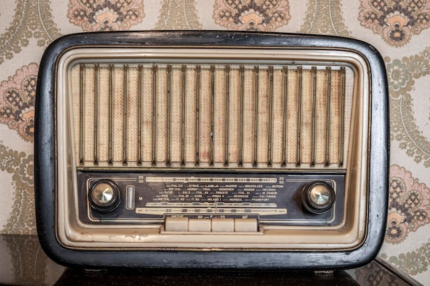Close-up van een oude vintage auto