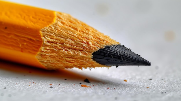 Foto close-up van een potlood met een wazige achtergrond