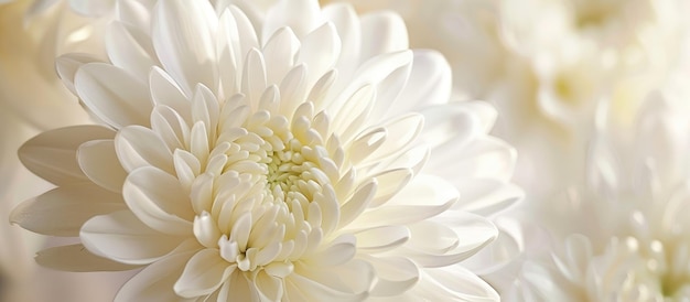 Close-up van een prachtige witte chrysanthemum