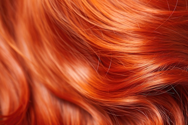 Close-up van een rood haar