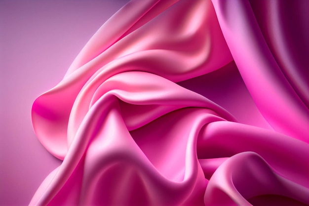 Close-up van een roze stof generatieve ai