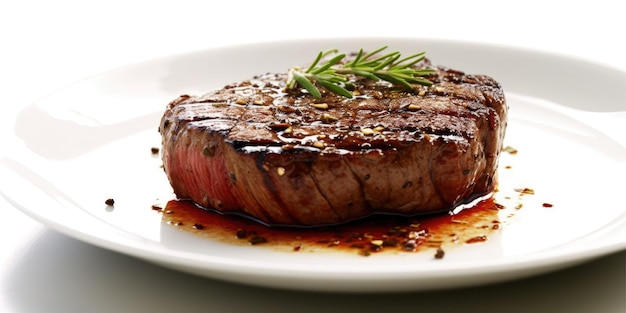 Close-up van een sappige en heerlijke steak