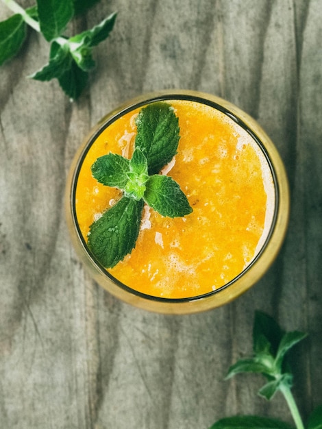 Close-up van een smoothie