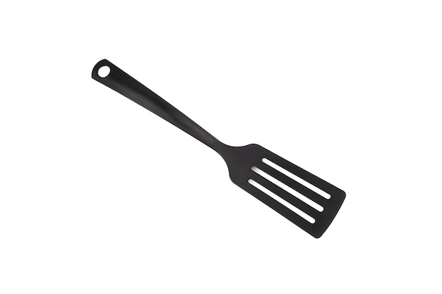 Close-up van een spatula op een witte achtergrond