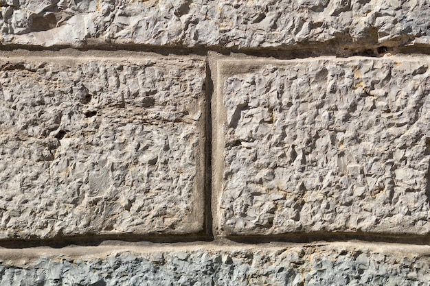 Close-up van een stenen muur