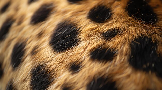 Close-up van een tijgerbont het bont is zacht en luxueus met een prachtig patroon van rozetten
