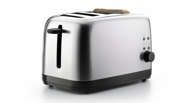 Close-up van een toaster op een witte achtergrond