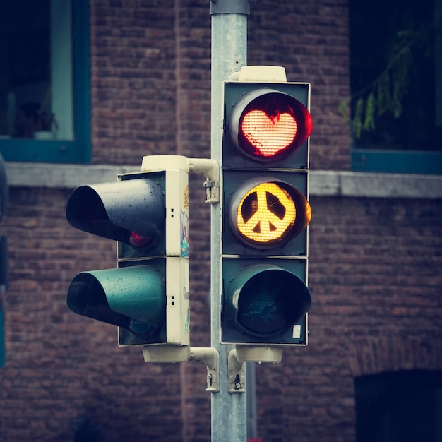 Foto close-up van een verkeersbord