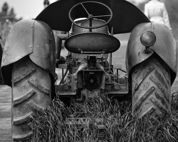 Foto close-up van een verlaten veld