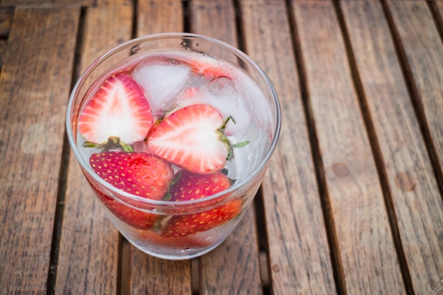 Close-up van een verse koude drank