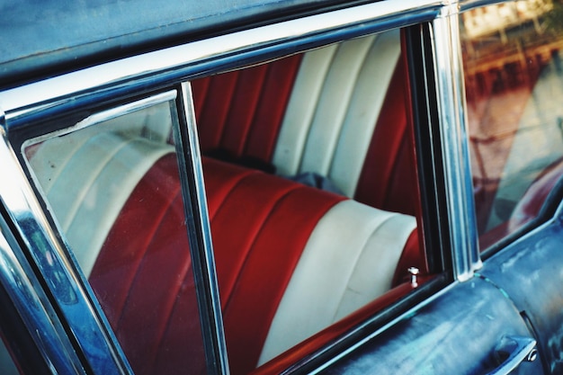 Close-up van een vintage auto