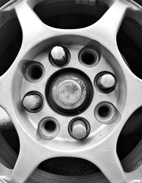 Close-up van een vintage auto