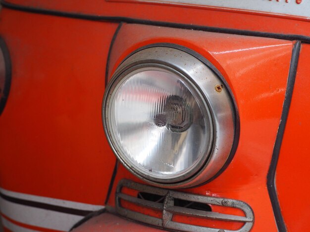 Foto close-up van een vintage auto