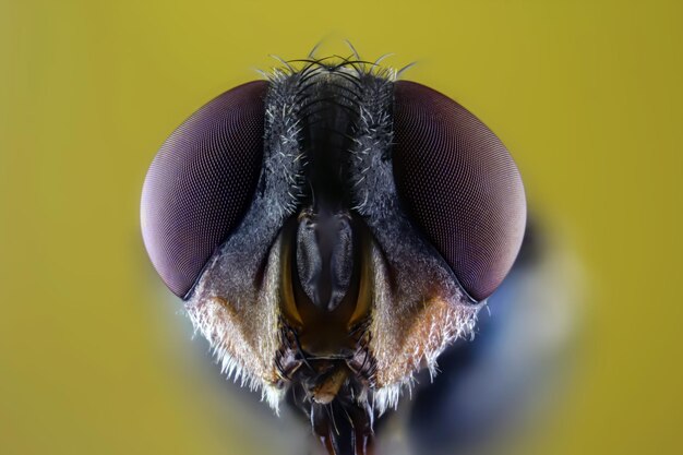 Foto close-up van een vlieg