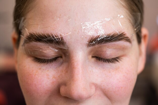 Foto close-up van een vrouw