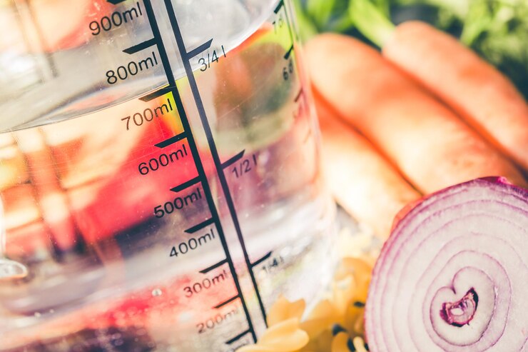 Foto close-up van een wijnglas op tafel.