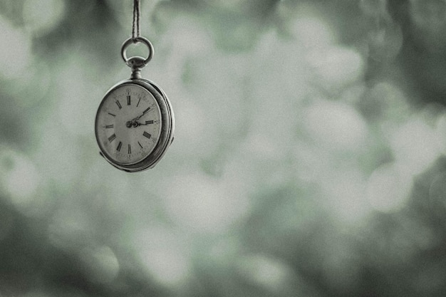 Foto close-up van een zakhorloge