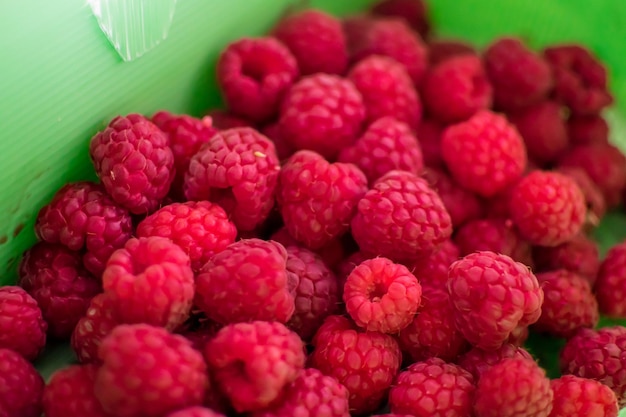 Close-up van frambozen