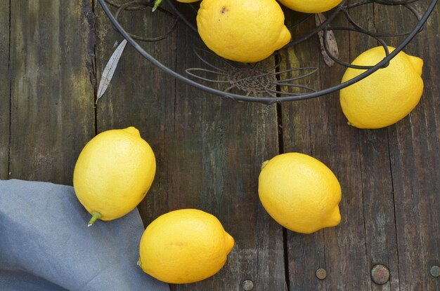 Foto close-up van fruit op tafel