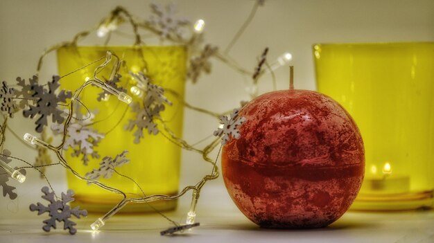 Foto close-up van fruit op tafel