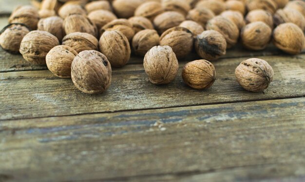 Foto close-up van fruit op tafel