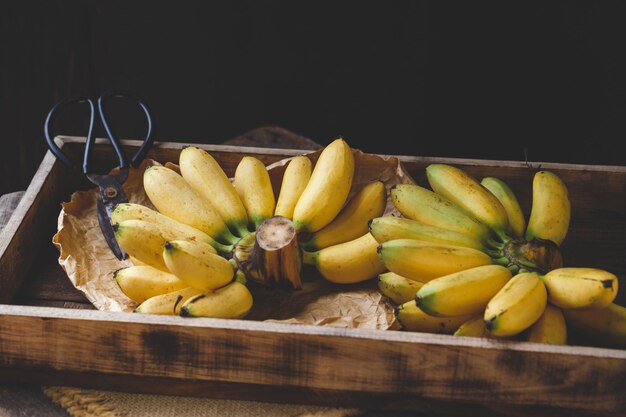 Foto close-up van fruit op tafel