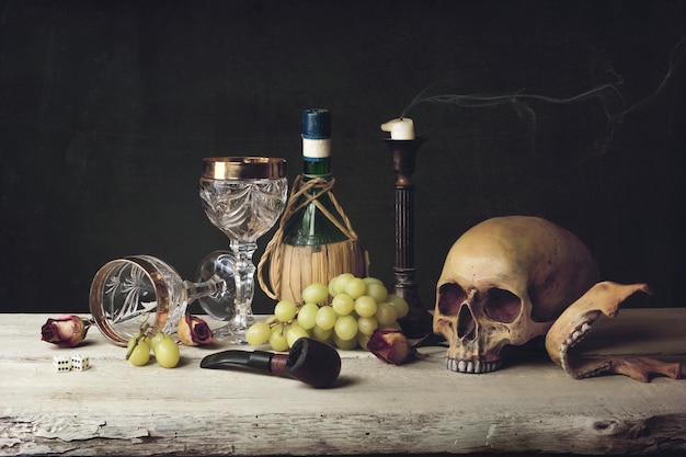 Close-up van fruit op tafel