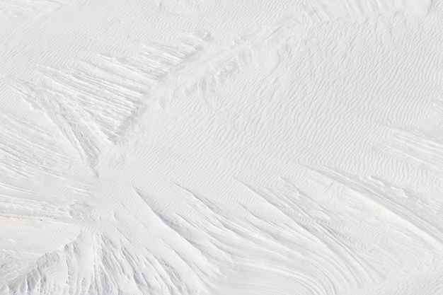 Close-up van geharde zandformatie in het nationale park White Sands