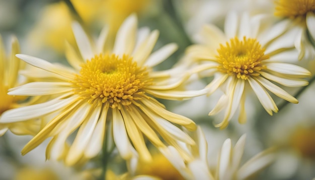 Close up van gele bloem aster madeliefje