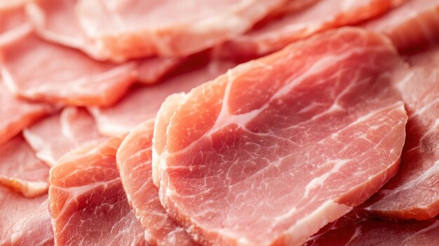 Close-up van gesneden geharde ham