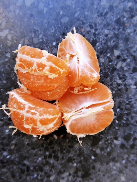 Close-up van gesneden verse sinaasappels