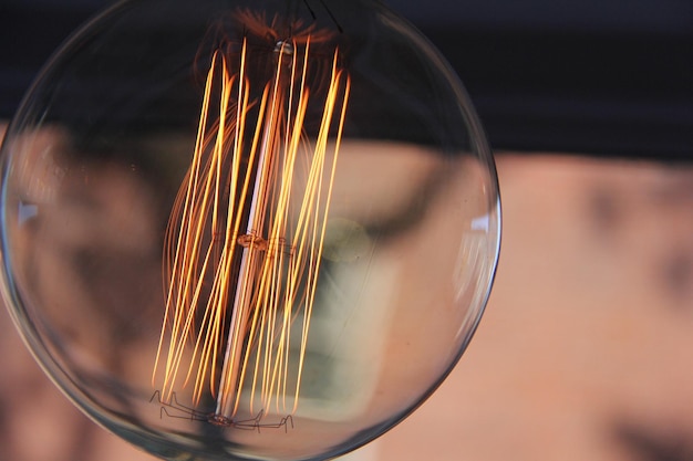 Close-up van gloeilamp