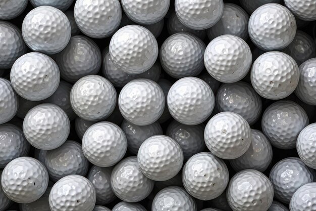 Close-up van golfballen