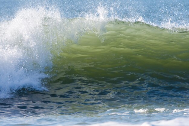Foto close-up van golven in de zee