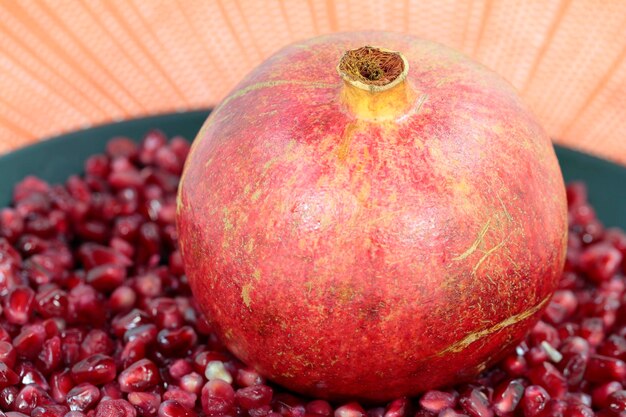 Foto close-up van granatapfel