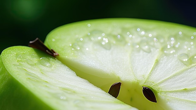 Close-up van Green Apple Slice