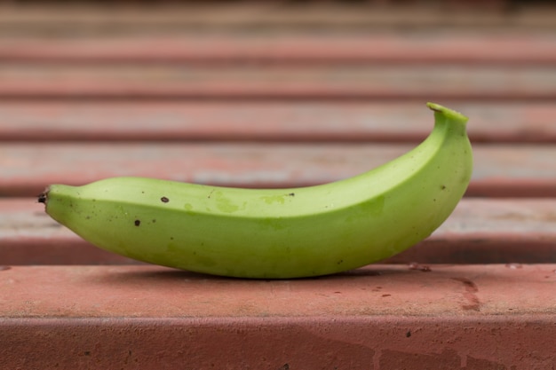 Close-up van groen bananen fruit.