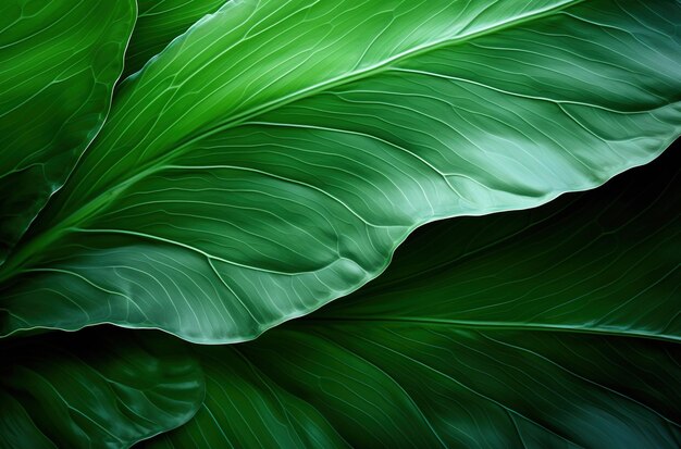 Close-up van groene bladtextuur voor natuur achtergrond Natuur achtergrond