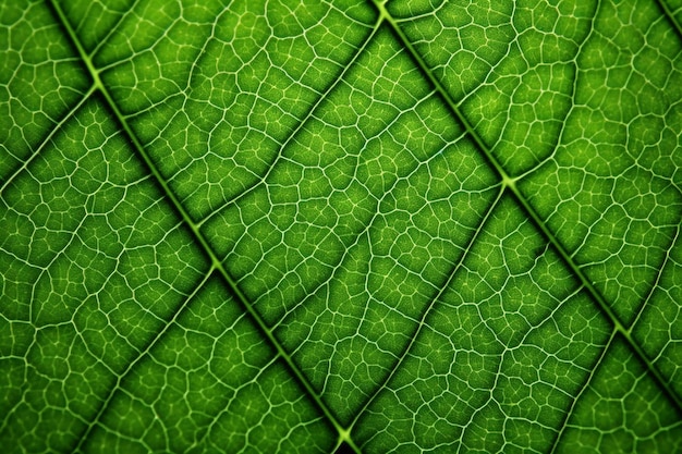 close-up van groene bladtextuur voor natuurachtergrond en kopieer ruimte