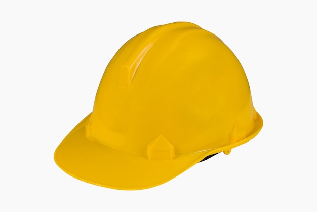 Close-up van hardhat op een witte achtergrond