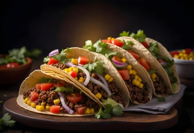 Close-up van heerlijke taco's.