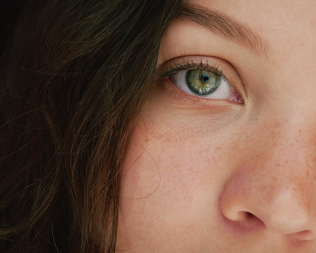 Close-up van het groene oog