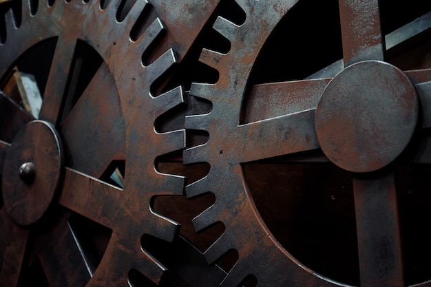 Close-up van het machineonderdeel
