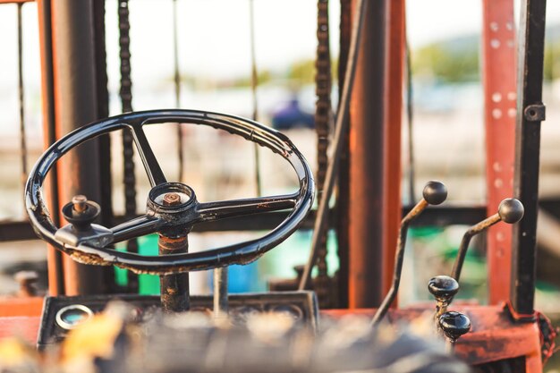 Foto close-up van het machineonderdeel