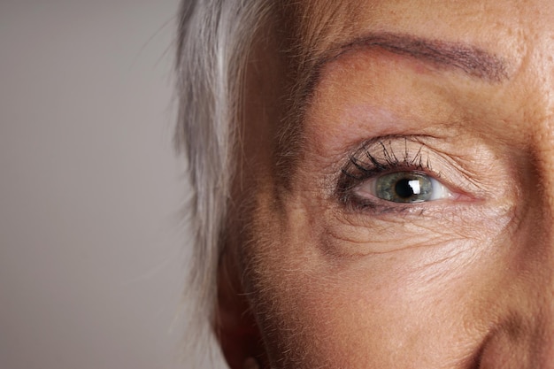 Close-up van het menselijk oog