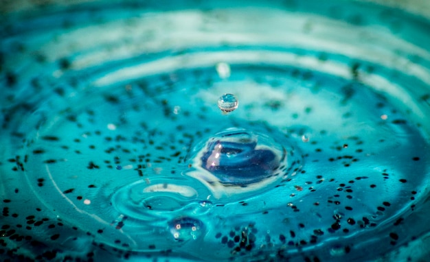 Close-up van het spetteren van water