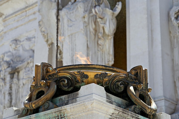 Close-up van het standbeeld