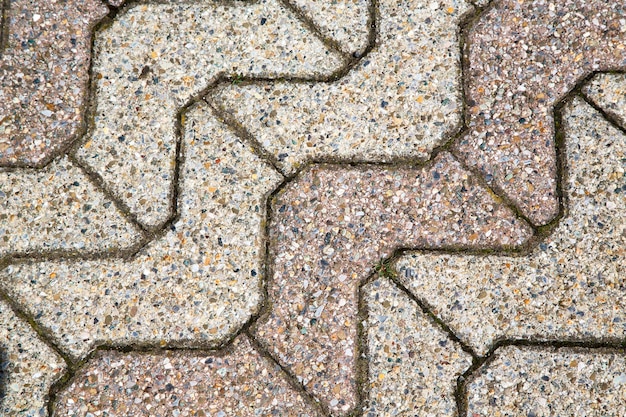 Foto close-up van het trottoir